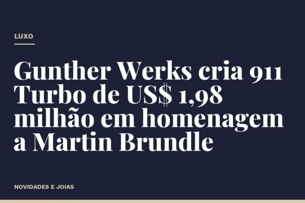 Gunther Werks cria 911 Turbo de US$ 1,98 milhão em homenagem a Martin Brundle
