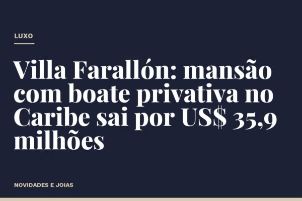 Villa Farallón: mansão com boate privativa no Caribe sai por US$ 35,9 milhões